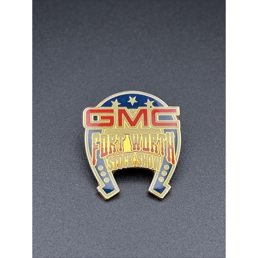 GMC Fort Worth Stock Show Trucks Horseshoe Texas Lapel‎ Hat Pin
